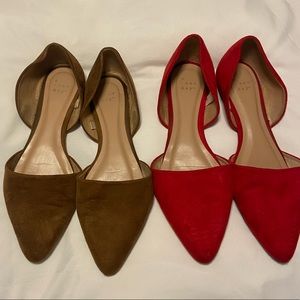 Tan & red suede new day flats!